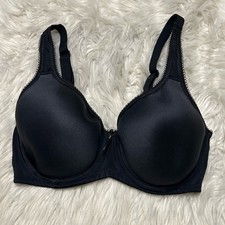 Wacoal 32D Bra Black Basic Beauty Spacer 853192 Underwire T Shirt Back Closure