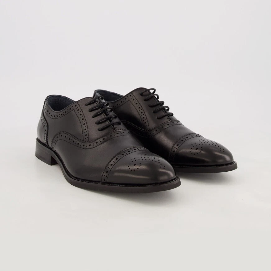 Mens black brogues size 9 clearance