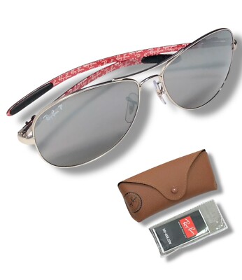 Ray Ban RB8301 019/N8 Carbon Fibre Sunglasses Polarized Gray