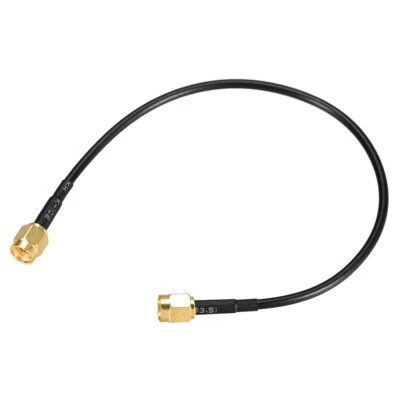 UXCELL SMA Mâle à SMA Mâle RF Coaxial Adaptateur Connecteur Cuivre Câble 7.9 Pouce