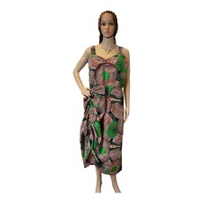 African Ankara Drawstring Gown, African Clothing, Ankara Gown