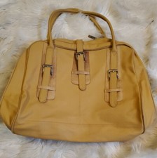 Estee Lauder Vintage HUGE Travel bag mustard color