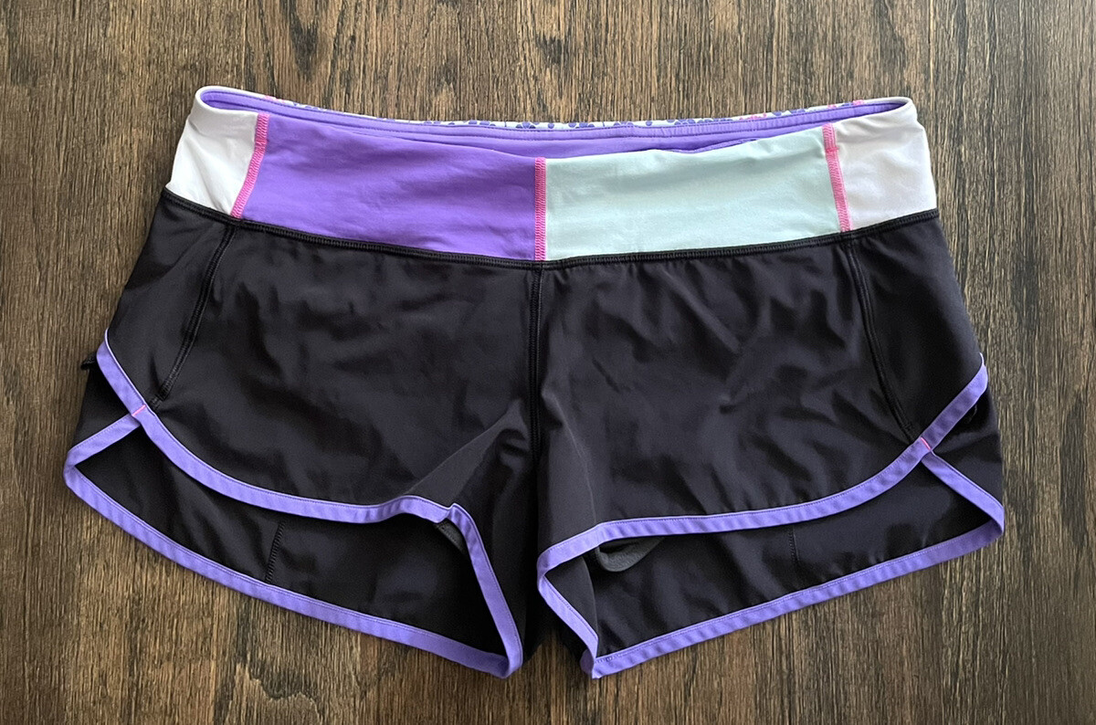 SENBAN Women's High Waist Seamless Leopard Print Workout Shorts - Purple, S - Gym Yoga Running