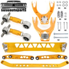 Gold Rear Lower Control Arm Front Upper Rear Camber Kit For Honda Civic Eg 92-95