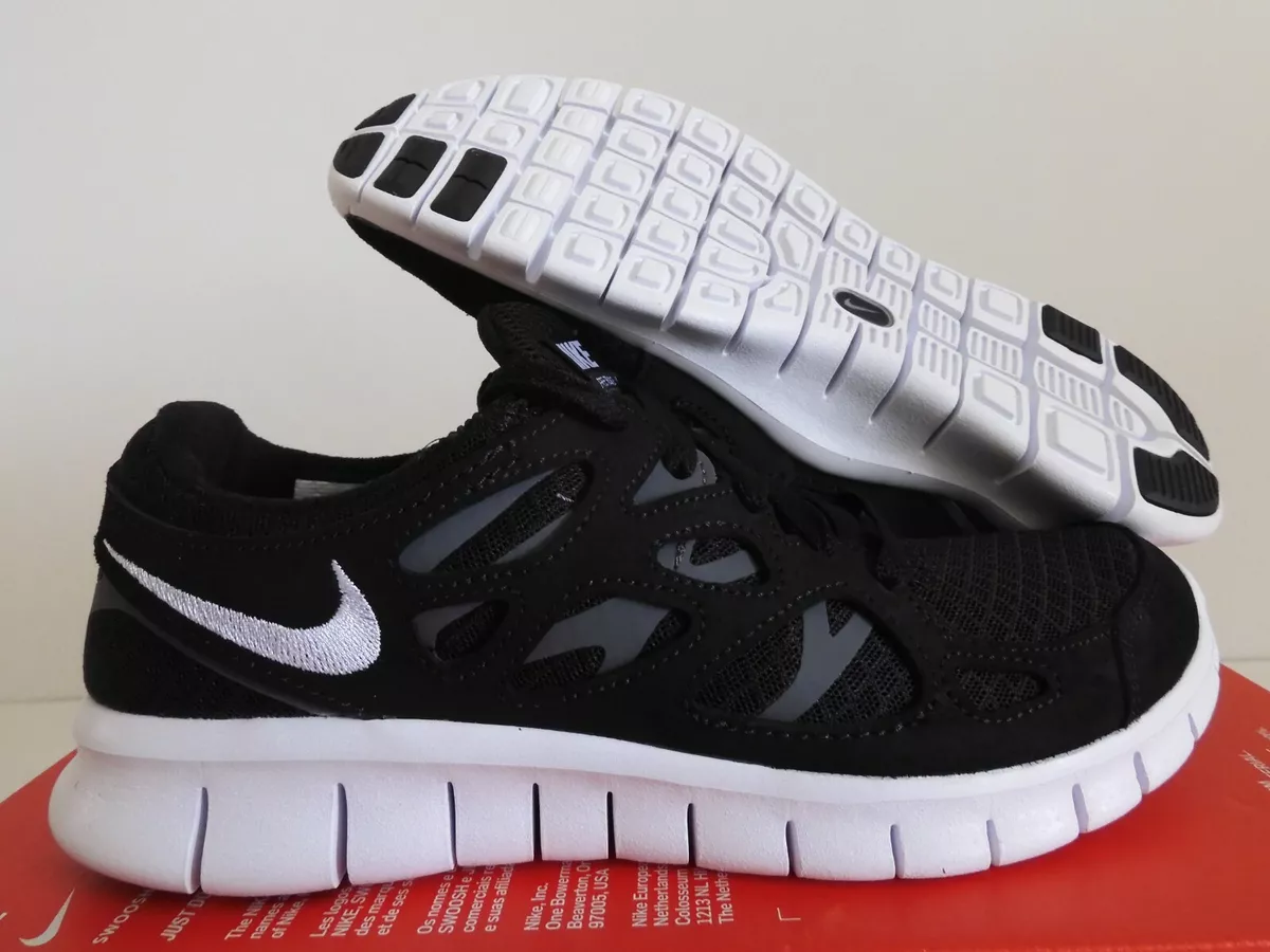 NIKE 2 BLACK-WHITE-DARK GREY 6.5 MENS/WOMENS SZ 8 | eBay