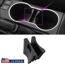 1x Center Console Cup Holder Insert Divider Set Fit For 2014-2018 Toyota Corolla