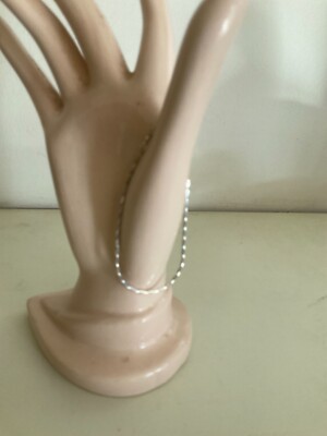 AGI 925 Sterling Silber Armband mit Diamantschliff 2,95 g signiert