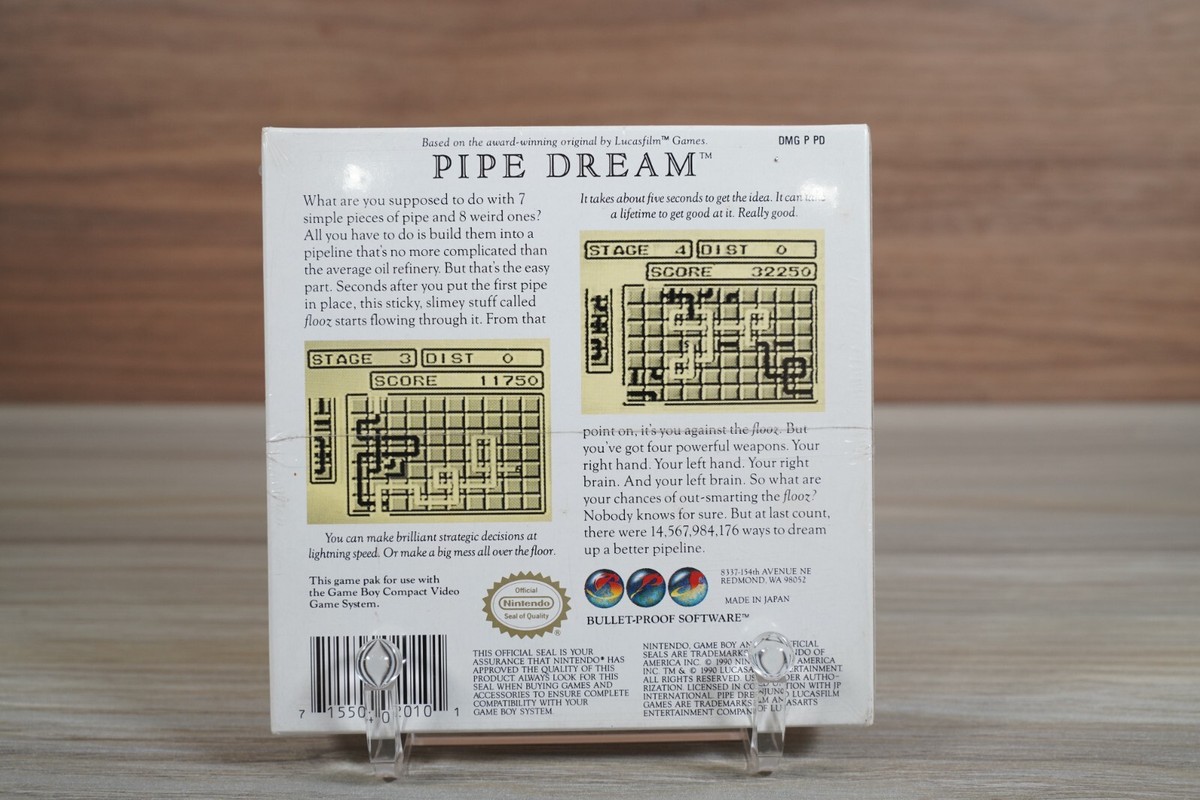 GAME BOY パイプドリーム Pipe Dream Original Gameboy GB Japan Import USA Seller (Same