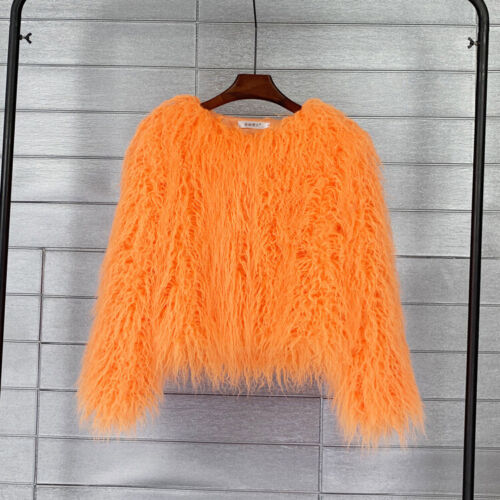 Women Shaggy Faux Fur Fleece Coat Winter Warm Jacket Cardigan Overcoat PLUS SIZE - Picture 36 of 70