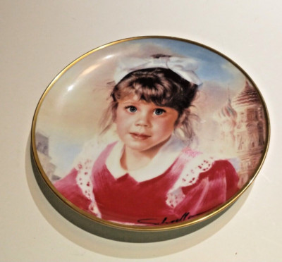 Robert Schoeller Tasha   8'' Decorative Plate ~ Franklin Mint  A853 LTD ~ Signed