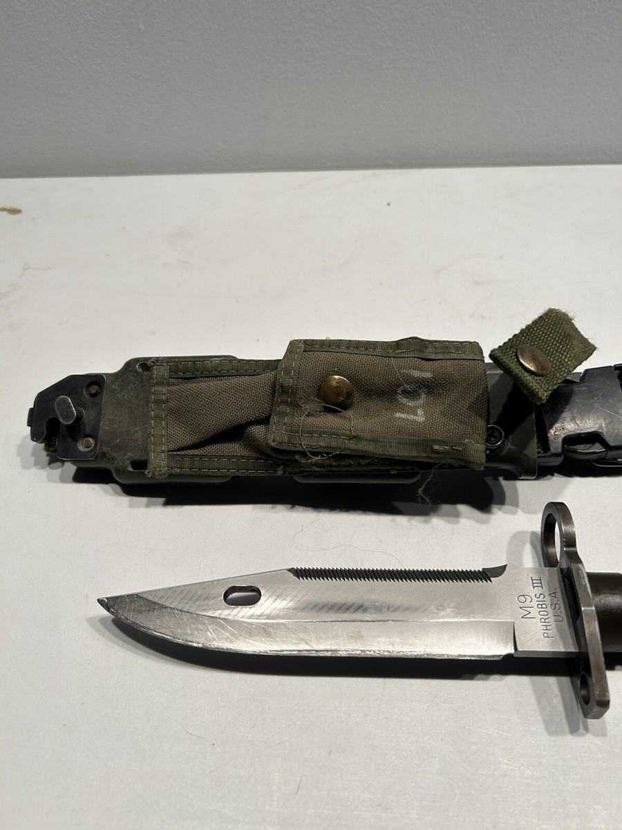 ●M9 PHROBIS INT'L SPAIN USA USA M9 PHROBIS III Military Fixed Blade with Scabbard Case