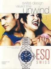 ESQ SWISS WATCH MAGAZINE promo ad #09 VERY RARE  "NOT A WATCH"