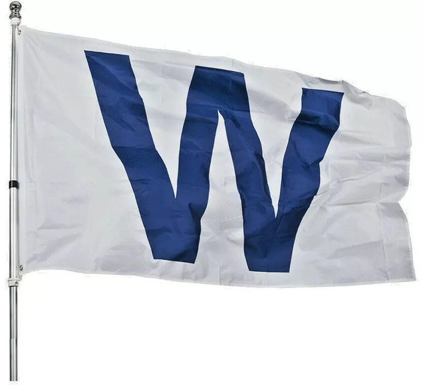 Fly the W Chicago Cubs Flag 3ft X 5ft Man Cave, Garage