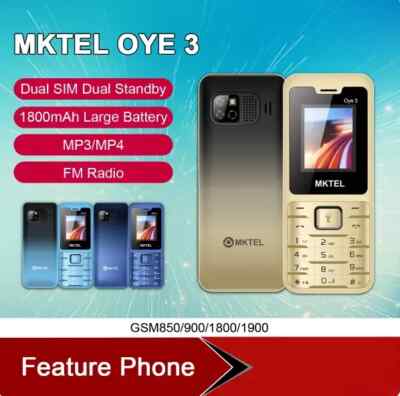 Teléfono con doble SIM para personas mayores MKTEL OYE 3 Teléfono con funciones