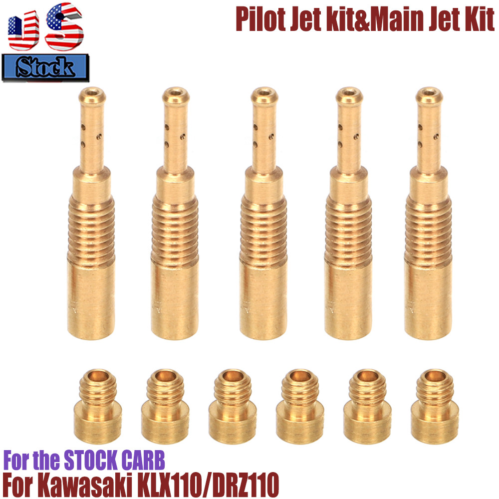 Pilot Jet Kit & Larger Main Jet Kit For Kawasaki KLX110 KLX 110