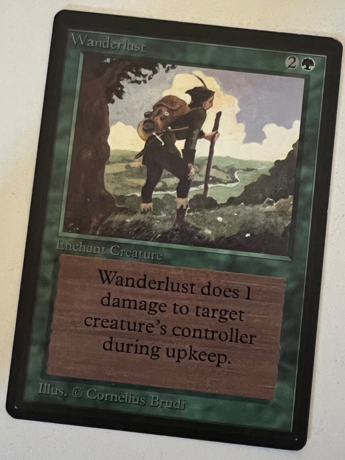Magic the Gathering MTG Beta Wanderlust NM-  (Beta Bob)