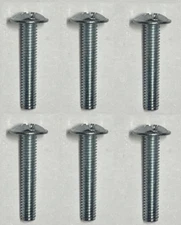 6x Ikea Metric Screw SCREWS Flat M4 MLKX 25mm Steel Part # 100411