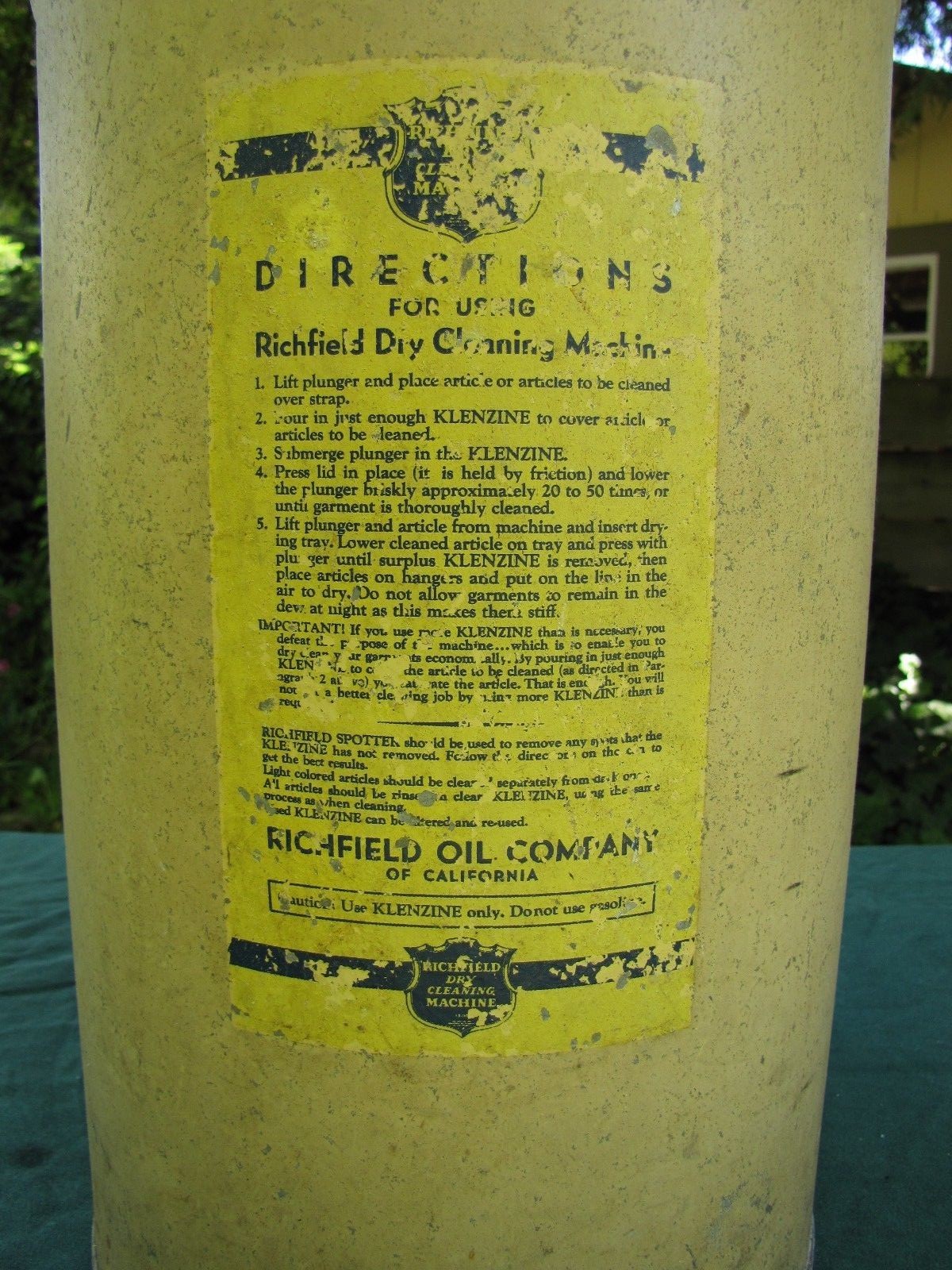 Vintage Richfield Dry Cleaning Machine eBay