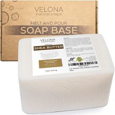 Velona 5 LB Shea Butter Melt and Pour Soap Base, SLS/SLES Free