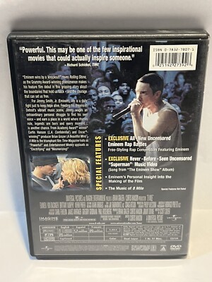 8 Mile (DVD, 2003, Full Frame Uncensored Bonus Materials