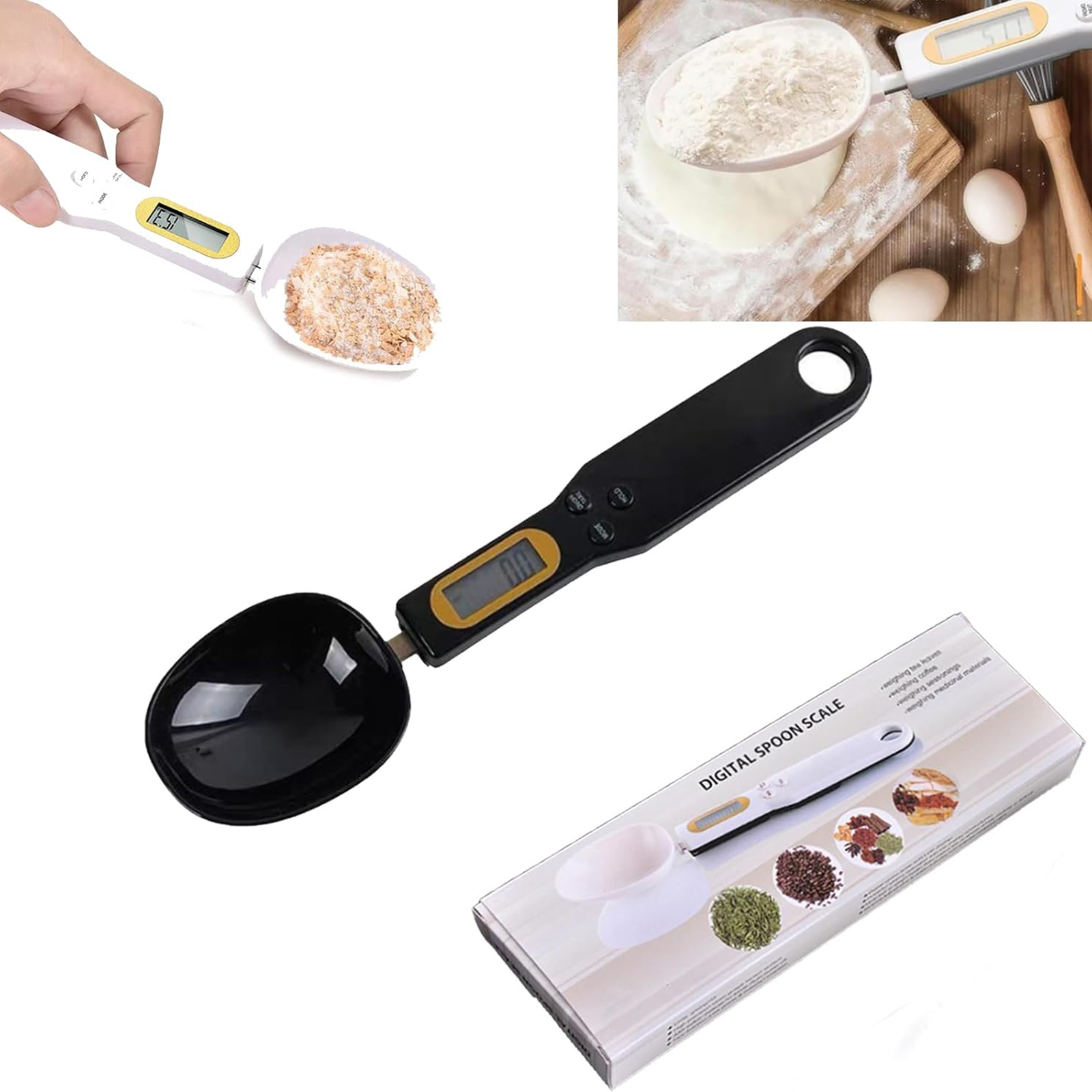 Weighing Spoon Kitchen Measuring Spoons With Display Baking Scale For Portioning