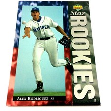 Alex Rodriguez 1994 Upper Deck Rookie Card #24 Mariners Rangers Yankees. rookie card picture