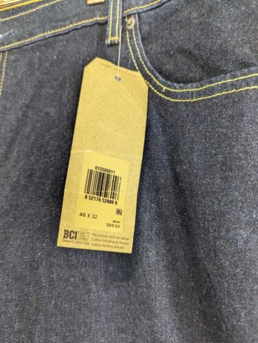 Levis Jeans Mens 48 X 32 550 Denim Dark Wash Relaxed Straight Leg NEW - Picture 3 of 10