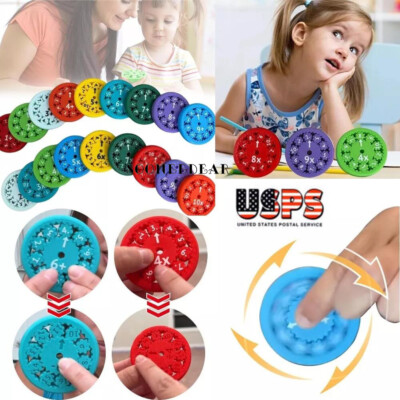 Math Fact Fidget Spinners Multiplication Spinner for Kids Number Fidget Toy US