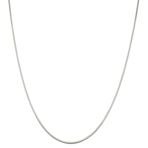 ZHUDJ Collana in Argento Sterling 925 16/18/20/22/24 Pollici 3mm Catena Serpente per Donna Uomo Gioielli Festa Nuziale 45 cm