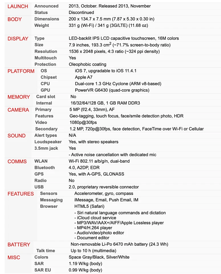 Apple iPad Mini 2 2nd Original 16GB 32GB 64GB WiFi Smartphone Unlocked 7.9" - Image 3 of 3