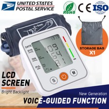 Upper Arm Blood Pressure Monitor Digital BP Cuff Machine Automatic Pulse Meter