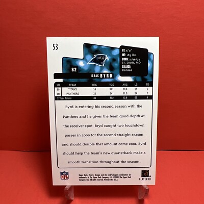 2001 Upper Deck Victory - Isaac Byrd #53 for sale online | eBay