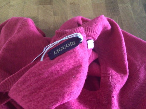 Donato Liguori Cotton v neck jumper Green Large Made in Italy - Picture 3 of 8