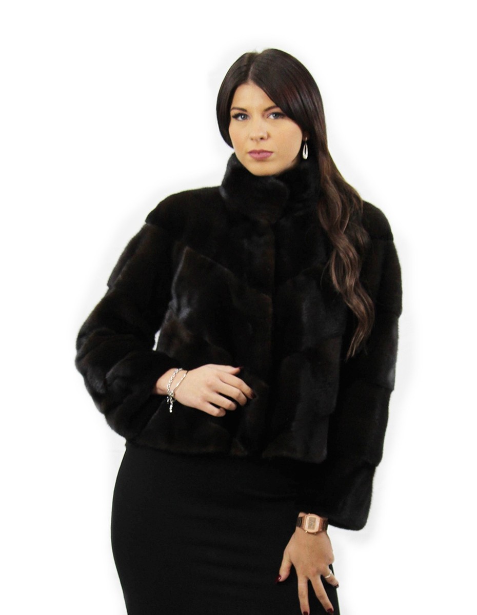 mahogany mink black minkカラー／sample／GAKE Mahogany Mink Short Jacket | Shopifur