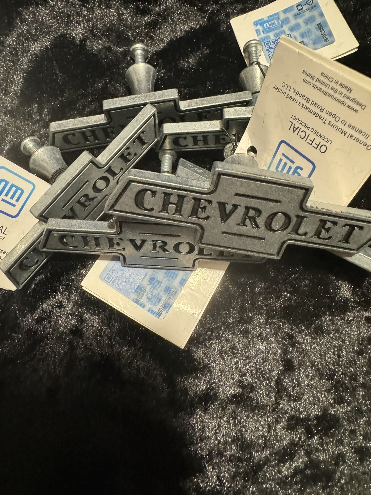 6 X Chevy Drawer Pulls / Knobs - FREE SHIPPING - Revised 6 For The Same Price