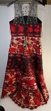 ALICE + OLIVIA BY STACEY BENDET BEADED RHINESTONES WOMANS DRESS SIZE 12