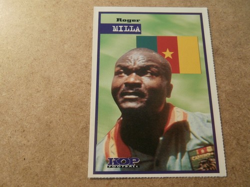 Carte Rookie Roger Milla – Cameroun, Saint-Etienne, MHSC 1987 Foot Collection