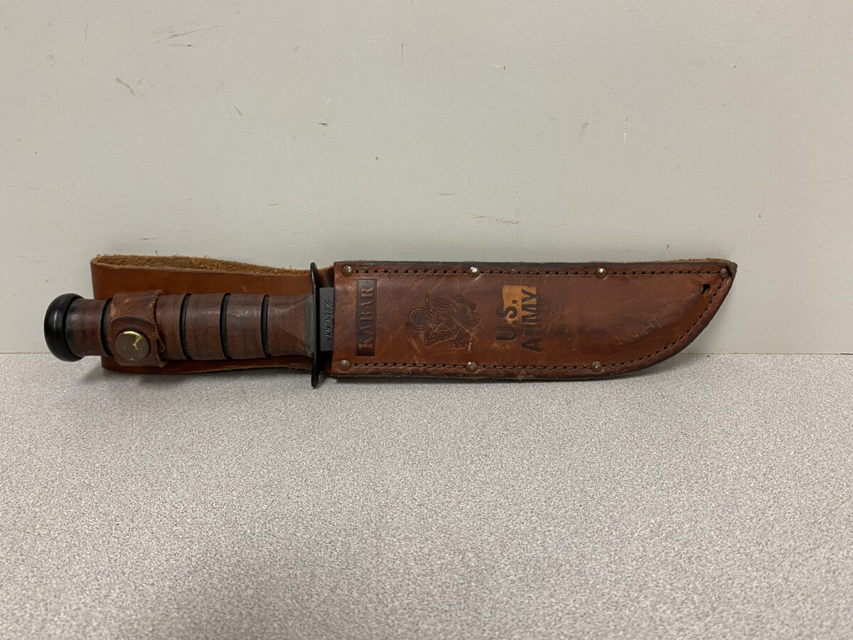 KA-BAR KNIVES U.S. ARMY KNIFE OPERATION IRAQI FREEDOM 7" FIXED BLADE