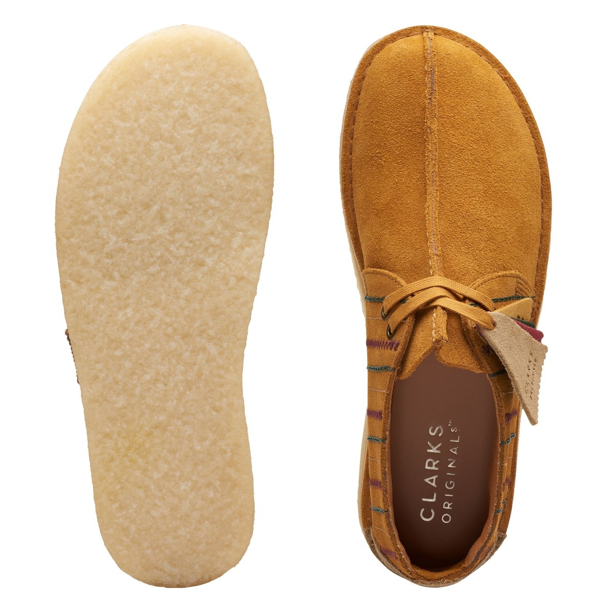 Clarks Mens Desert Trek Dark Ochre Suede 26174507 | eBay display picture 3