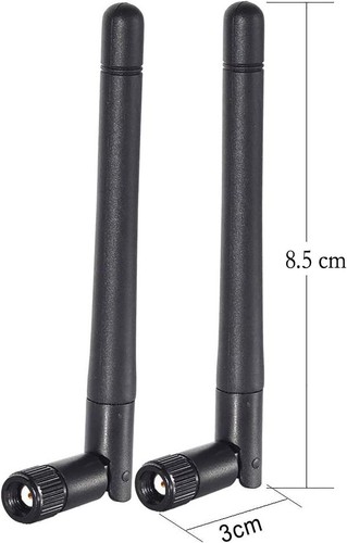 2 pièces antenne WiFi double bande 2,4 GHz 5 GHz 3dbi RP-SMA pour carte réseau adaptateur USB - Photo 4/10