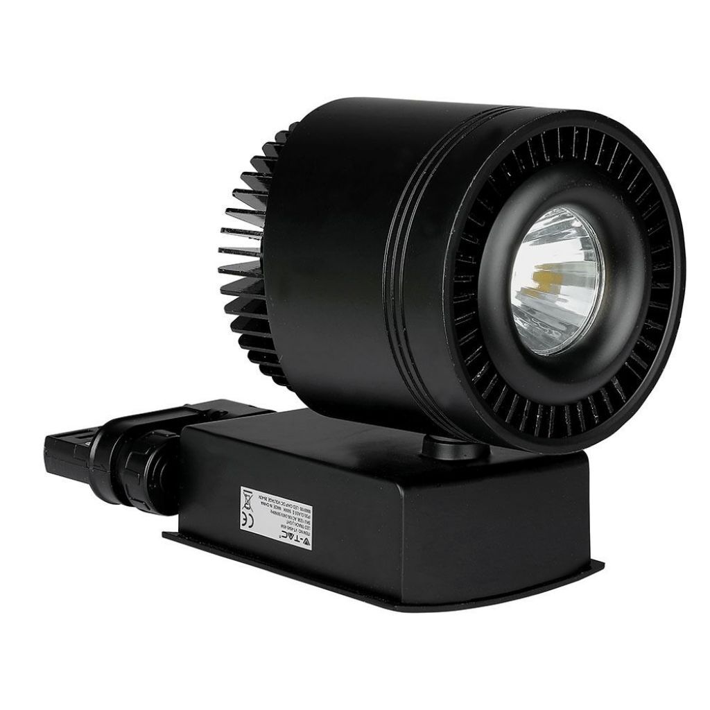 1 pz 45W LED COB CRI>95 Track Light Black Body 5000K
