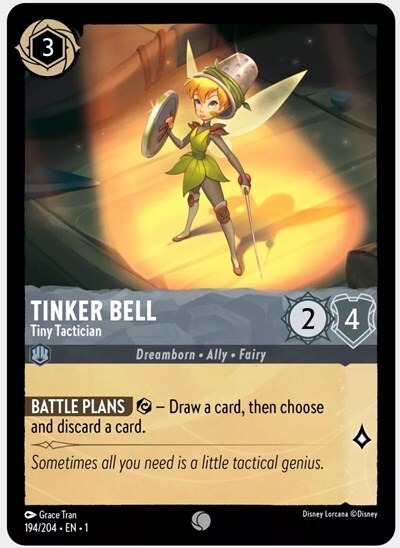 Lorcana Tinker Bell - Tiny Tactician (194/216) The First Chapter LP