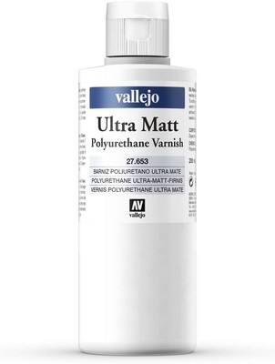 Vallejo 27653 Polyurethane Permanent Varnish Ultra Matt (200ml)