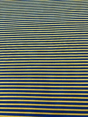 PAINTBRUSH STUDIOS Paintbush Studio - Graphix Range - Yellow + Royal Blue Stripe - 100% Cotton