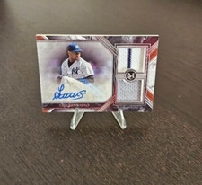 2022 Topps Museum Collection Luis Severino Autographed Dual Relic Card 242/299