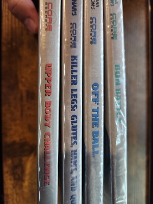 Gunnar Peterson's Core Secrets Lot of 4 Workout & Exercise DVDs NEW & SEALED