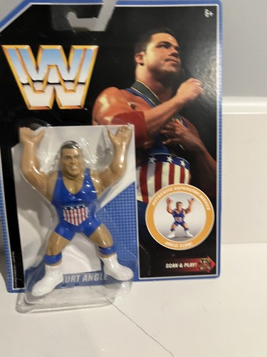 WWE Kurt Angle Mattel Retro Series 7 2019 Wrestlin...