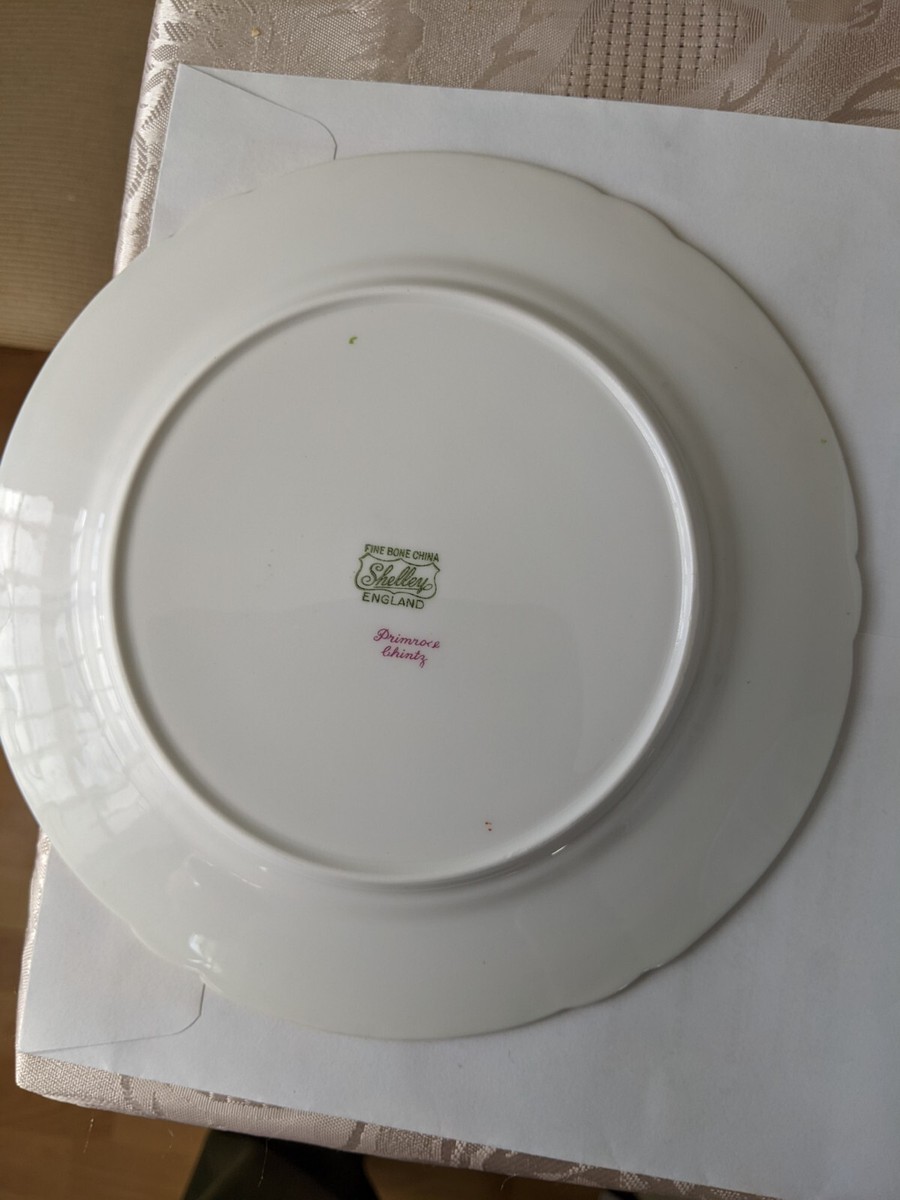 Shelley China Pale Blue Oleander Shape Primrose Chintz Trio Set | eBay