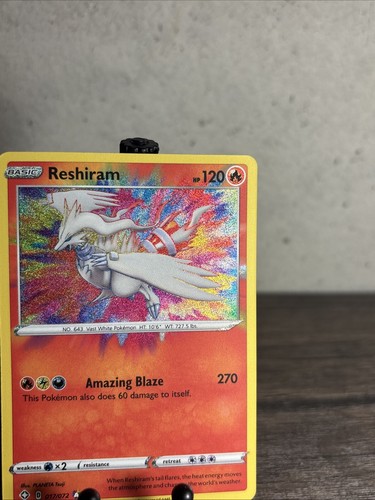 Reshiram 017/072 Shining Fates Amazing Rare Holo-Pokemon TCG-Fast Shipping-NM!! - Picture 3 of 8
