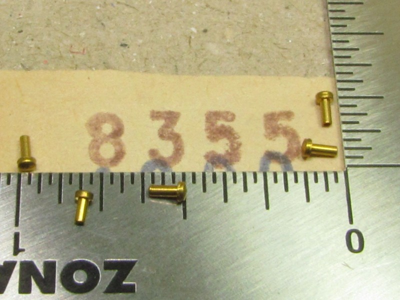 8355  LONG VALVE GEAR RIVET MANTUA/TYCO HO SCALE FACTORY ORIGINAL PACK OF 4
